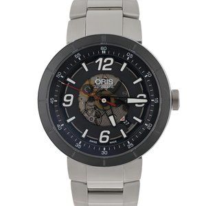 Oris TT1 Engine Watch Skeleton Date 43mm Men’s Watch w/Box and Card